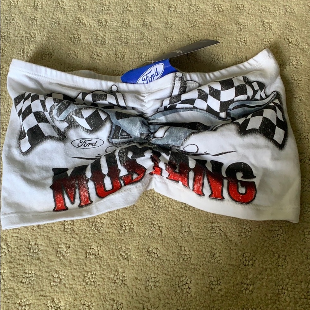 Ford Mustang bandeau with ruching NWT